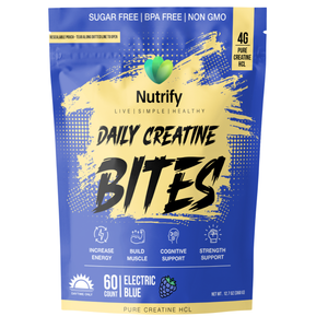 Nutrify Daily Creatine Bites – 60 Count Monohydrate & HCL