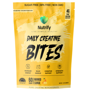 Nutrify Daily Creatine Bites – 60 Count Monohydrate & HCL