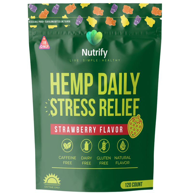 Hemp Daily Stress Relief Gummies – 120 Count