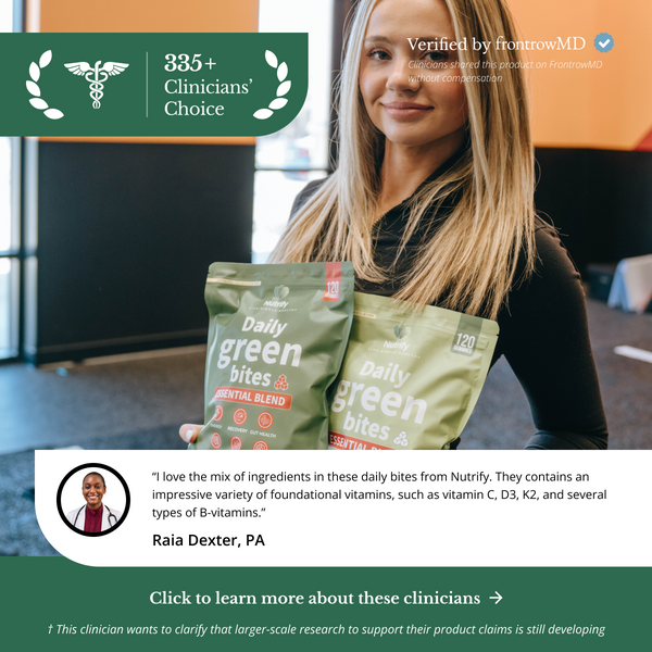 Nutrify Daily Green Bites – Gut Health, Energy, Beauty & Immunity in One Bite | 50+ Superfoods