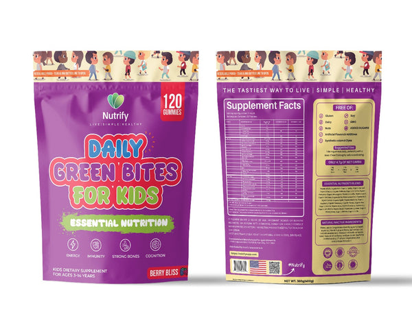 Nutrify Daily Green Bites for Kids – 120 Count
