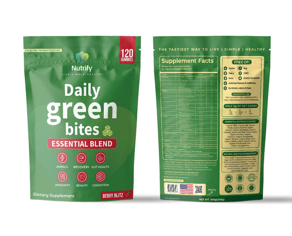 Nutrify Daily Green Bites – 120 Count