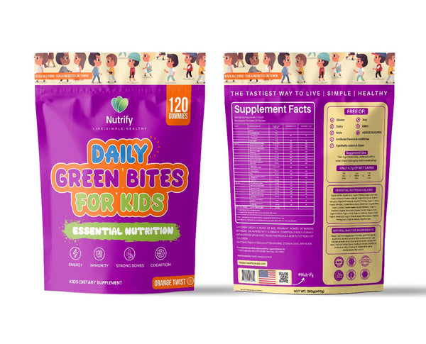 Nutrify Daily Green Bites for Kids – 120 Count