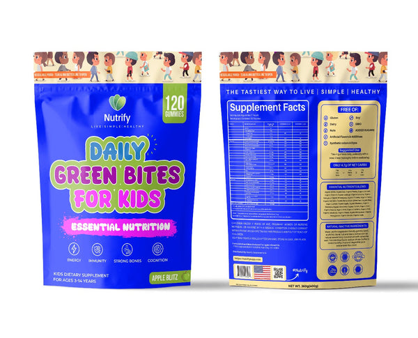 Nutrify Daily Green Bites for Kids – 120 Count