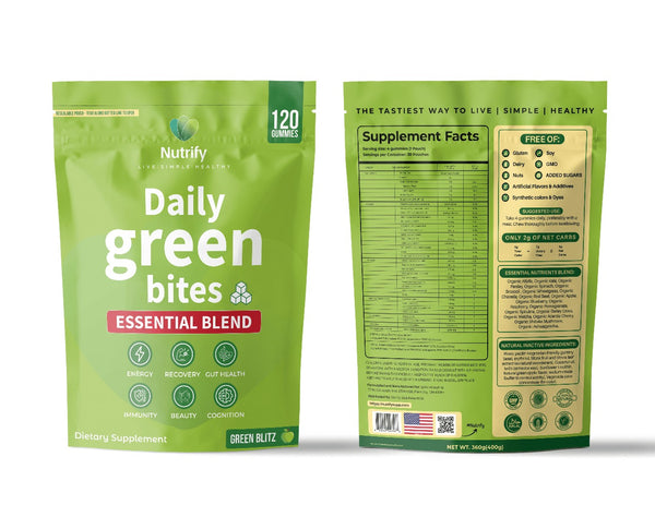 Nutrify Daily Green Bites – 120 Count